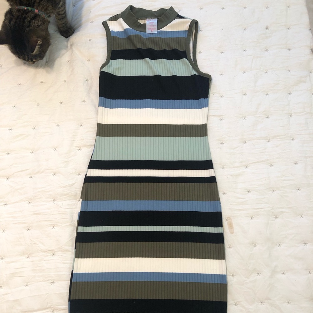 Striped Body Con Dress